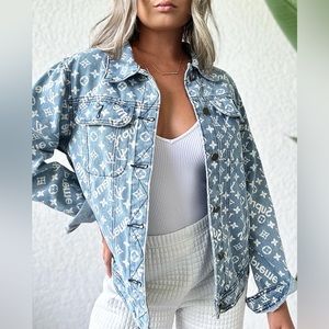NWT Handmade Custom Denim Jacket